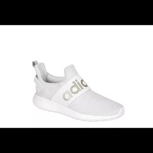 ADIDAS WOMENS LITE RACER ADAPT SLIP ON SNEAKER - WHITE 8 1/2